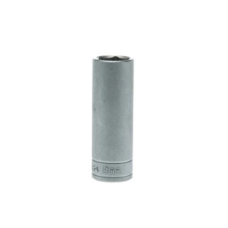 Teng Tools 1/2 in Drive 19 mm 6 Point Chrome Vanadium Socket 79mm Overall Length M1206196-C
