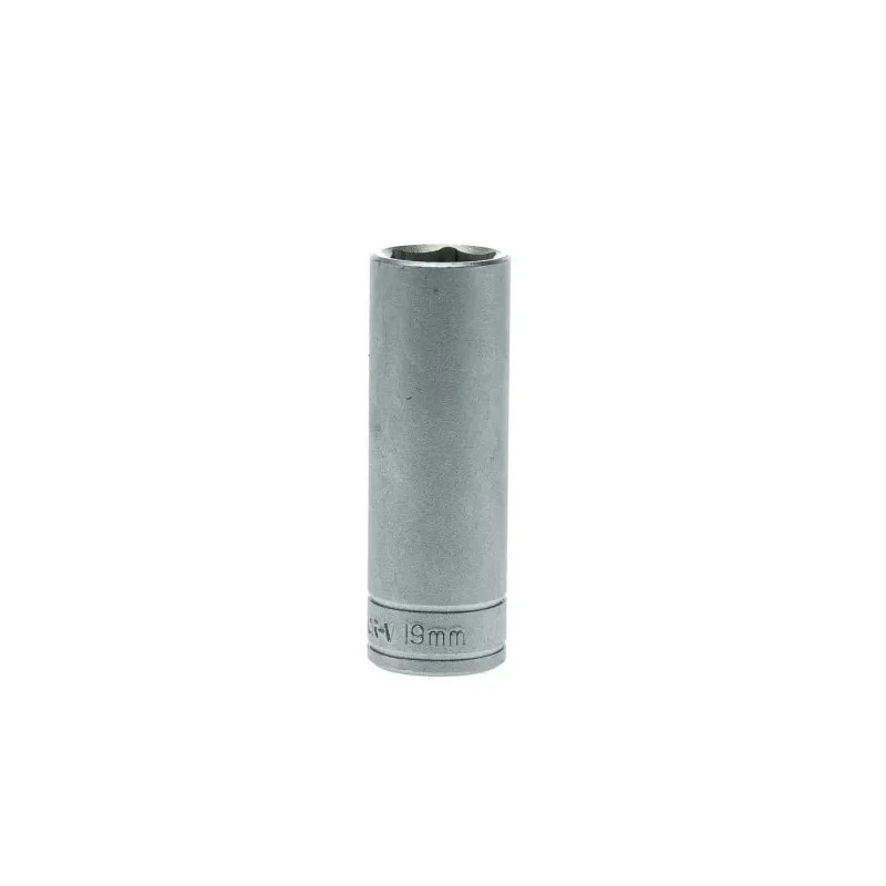 Teng Tools 1/2 in Drive 19 mm 6 Point Chrome Vanadium Socket 79mm Overall Length M1206196-C