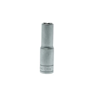 Teng Tools 1/2 in Drive 13 mm 6 Point Socket Satin Finish Chrome Vanadium Steel Overall Length 79mm M1206136-C