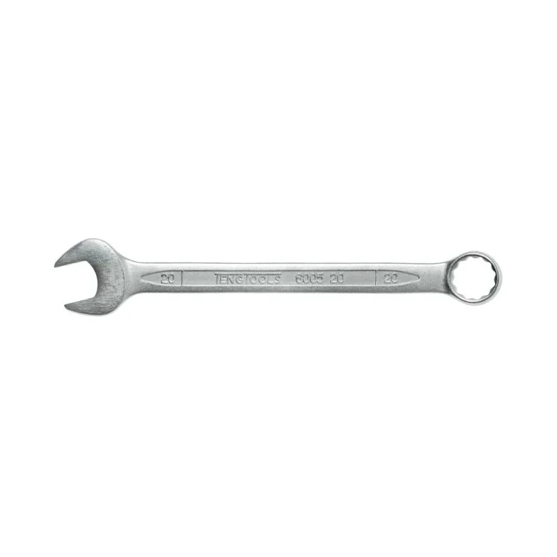 Teng Tools Combination Spanner Satin Finish 20 mm Size Chrome Vanadium Steel 240mm Overall Length 600520