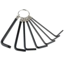Teng Tools 7 Piece L Metric Hex Key Set Chrome Vanadium Steel Long Arm 1487