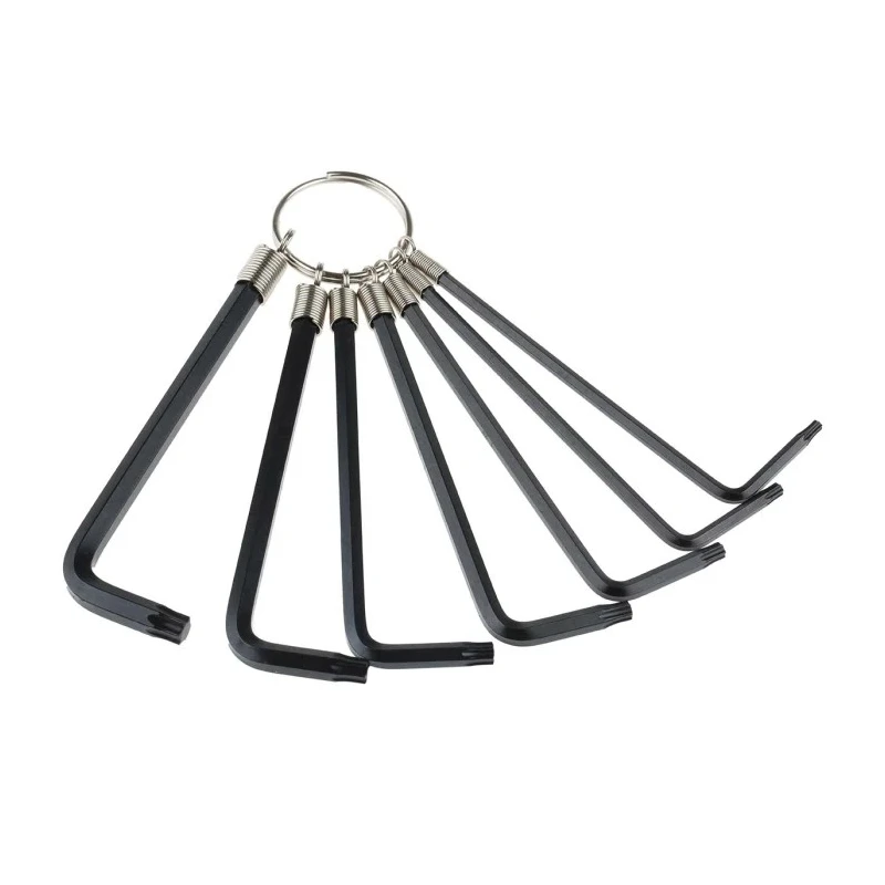 Teng Tools 7 Piece L Metric Hex Key Set Chrome Vanadium Steel Long Arm 1487