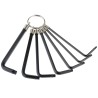 Teng Tools 7 Piece L Metric Hex Key Set Chrome Vanadium Steel Long Arm 1487
