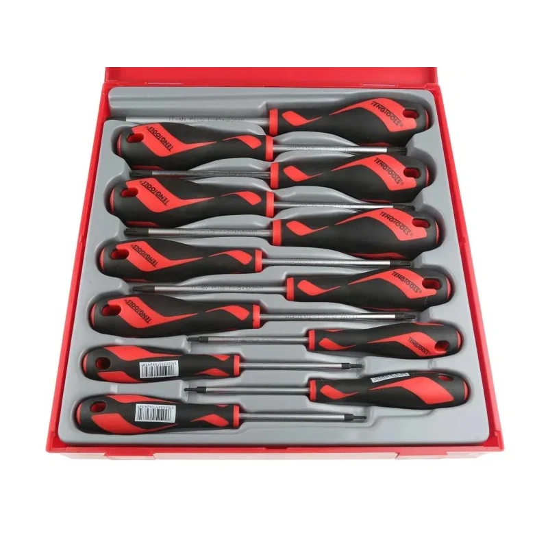 Teng Tools Standard Screwdriver Set 12-Piece T x 6 to T x 45 TX with Bi-Material Handle TTD912TXN