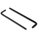 Teng Tools 9 Piece L Metric Hex Key Set, Hex Size 8 to 40 mm, Long Arm, Chrome Vanadium Steel, Black Finish 1479TX