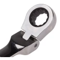 RS PRO Combination Ratchet Spanner 11 mm Chrome Vanadium Steel Chrome Finish 487-185