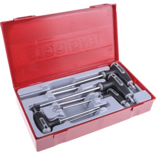 Teng Tools 7 Piece L Metric Hex Key Set Long Arm Hex Ball End TTTX7