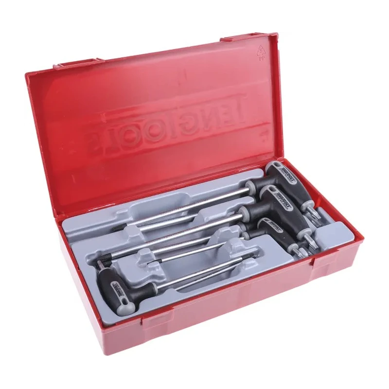 Teng Tools 7 Piece L Metric Hex Key Set Long Arm Hex Ball End TTTX7