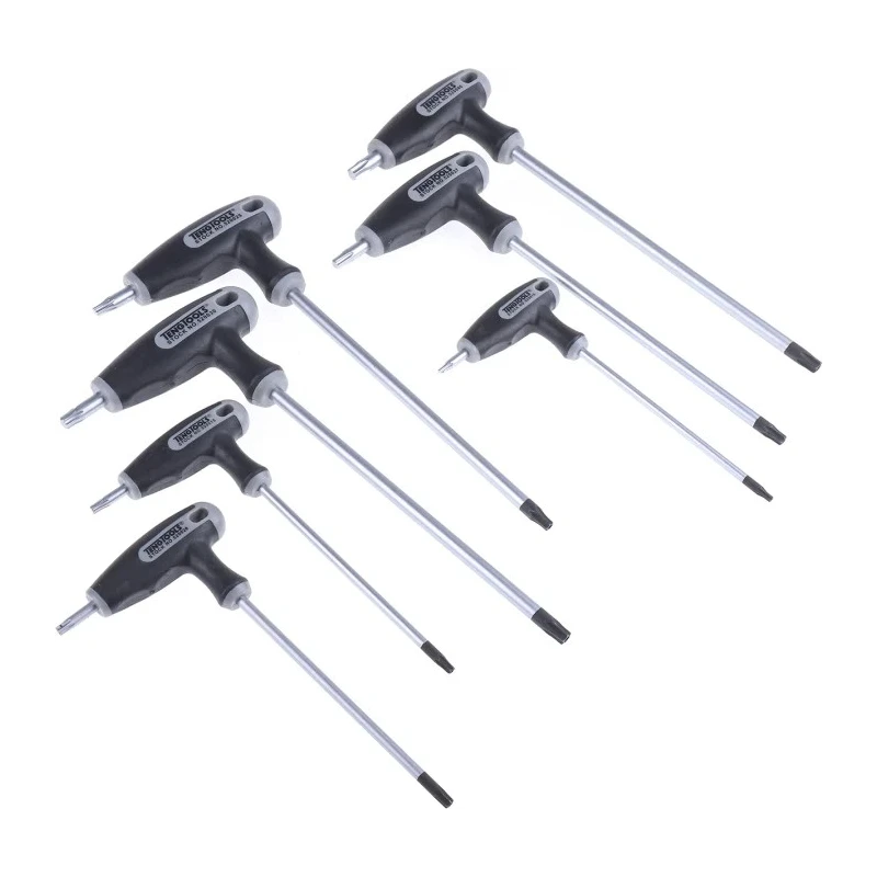 Teng Tools 7 Piece L Metric Hex Key Set Long Arm Hex Ball End TTTX7