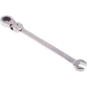 RS PRO Combination Ratchet Spanner 8 mm, 136mm Overall Length Chrome Vanadium Steel Chrome Finish 487-189