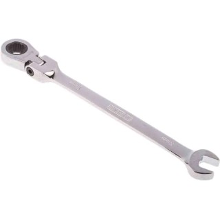 RS PRO Combination Ratchet Spanner 8 mm, 136mm Overall Length Chrome Vanadium Steel Chrome Finish 487-189
