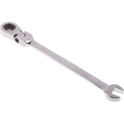 RS PRO Combination Ratchet Spanner 8 mm, 136mm Overall Length Chrome Vanadium Steel Chrome Finish 487-189