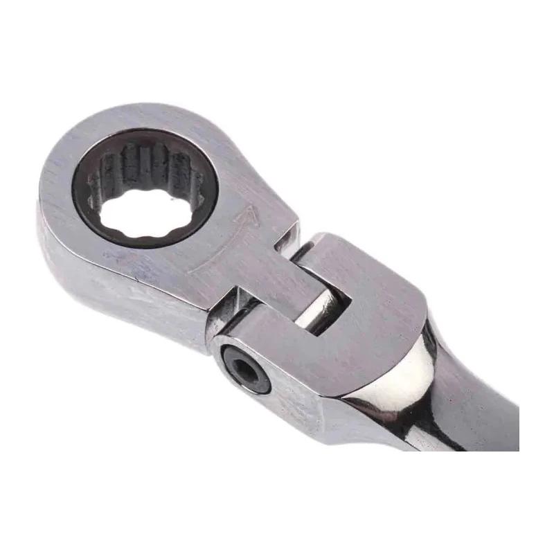 RS PRO Combination Ratchet Spanner 8 mm, 136mm Overall Length Chrome Vanadium Steel Chrome Finish 487-189
