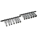 RS PRO 13-Piece 1/2 in Square Drive Deep Socket Set Chrome Vanadium Steel 487-173