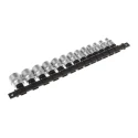 RS PRO 13-Piece 3/8 in Standard Socket Set Chrome Vanadium Steel Chrome Finish 487-167