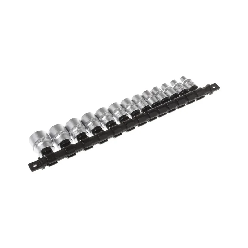 RS PRO 13-Piece 3/8 in Standard Socket Set Chrome Vanadium Steel Chrome Finish 487-167