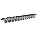 RS PRO 13-Piece 3/8 in Standard Socket Set Chrome Vanadium Steel Chrome Finish 487-167