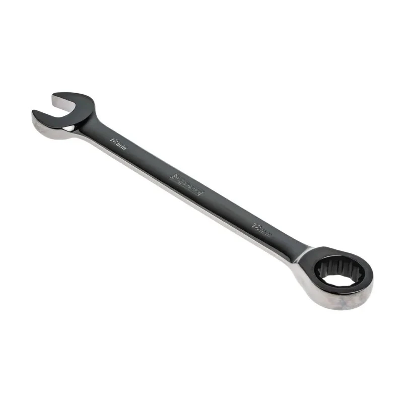 RS PRO 12-Piece Ratchet Spanner Set, 8 To 19 mm, Chrome Vanadium Steel 487-191