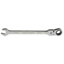 RS PRO Combination Ratchet Spanner 10 mm, 136mm Overall Length Chrome Vanadium Steel Chrome Finish 487-220