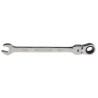 RS PRO Combination Ratchet Spanner 10 mm, 136mm Overall Length Chrome Vanadium Steel Chrome Finish 487-220