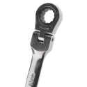 RS PRO Combination Ratchet Spanner 10 mm, 136mm Overall Length Chrome Vanadium Steel Chrome Finish 487-220