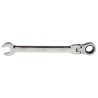 RS PRO Combination Ratchet Spanner 13 mm, 180mm Overall Length Chrome Vanadium Steel Chrome Finish 487-264