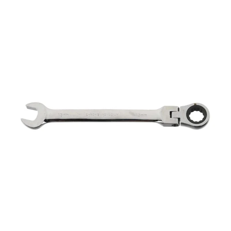RS PRO Combination Ratchet Spanner 13 mm, 180mm Overall Length Chrome Vanadium Steel Chrome Finish 487-264
