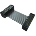 Samtec Flat Ribbon IDC Socket Cable Assembly, Black Glass Filled Polyester Jacket, 3.175 mm Length TCSD-20-D-03.00-01-N
