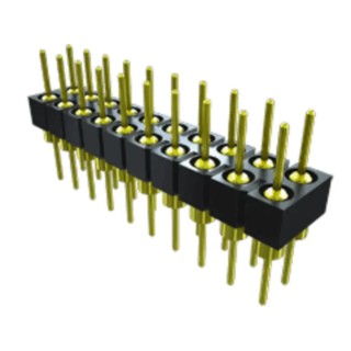 Samtec TD Series Straight Through Hole Pin Header 64 Contacts 2.54 mm Pitch 2 Row Unshrouded TD-132-T-A