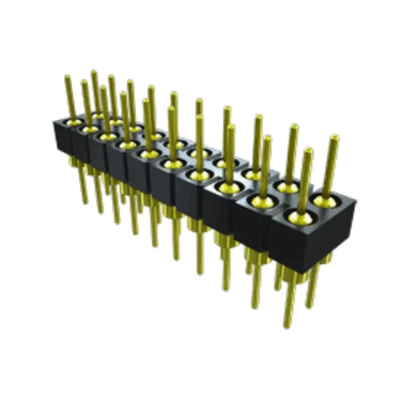 Samtec TD Series Straight Through Hole Pin Header 64 Contacts 2.54 mm Pitch 2 Row Unshrouded TD-132-T-A