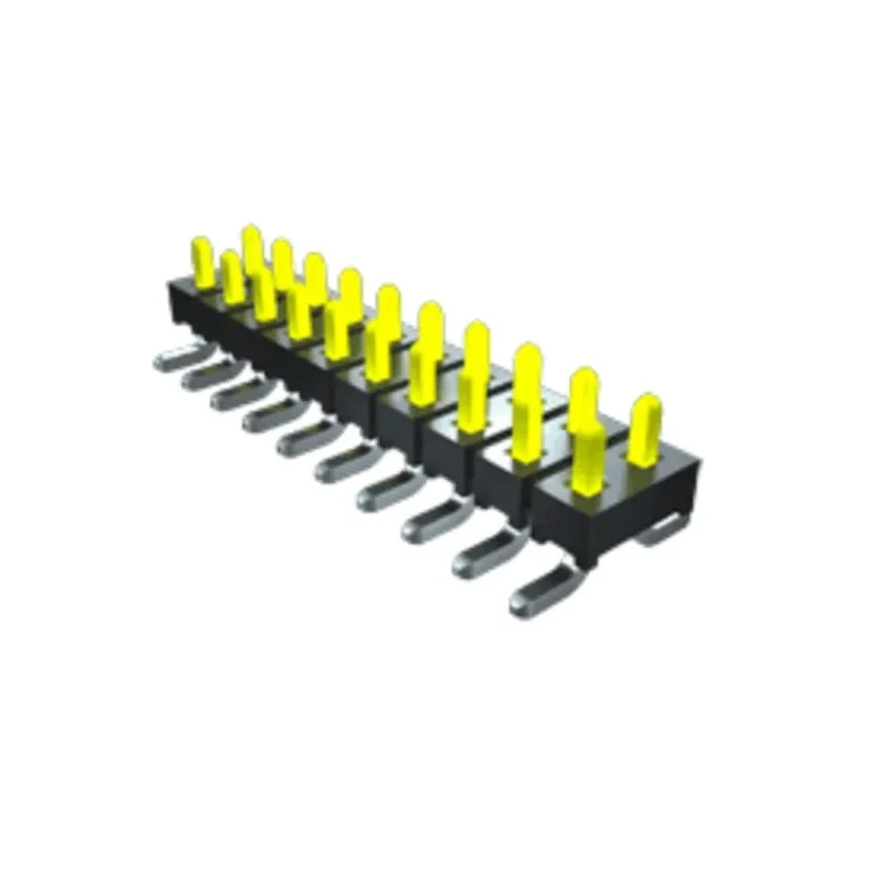 Samtec TMM Series Straight Surface Pin Header, 20 Contacts, 2 mm Pitch, 2 Row, Unshrouded, 3.2A Current TMM-110-01-G-D-SM