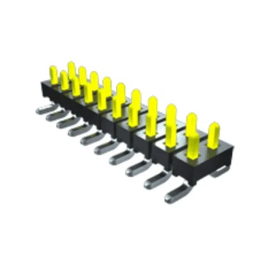 Samtec TMM Series Right Angle Through Hole Pin Header 8 Contacts 2 mm Pitch 1 Row Unshrouded TMM-108-01-F-S-RA