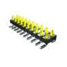 Samtec TMM Series Right Angle Through Hole Pin Header 8 Contacts 2 mm Pitch 1 Row Unshrouded TMM-108-01-F-S-RA