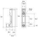 Key Instruments MR3000 Series Variable Area Flow Meter for Gas, 0.4L/min Min, 5L/min Max MR3000