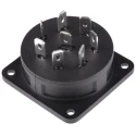 Bulgin Power Connector Panel Mount, 8 Pole, Female, 250V AC 6A Nylon Housing PX0552