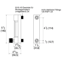 BROOKS GR Series Variable Area Flow Meter 0.5L/min to 5L/min Borosilicate Glass, 13.7bar, 93°C 1250AD6053ALAVB