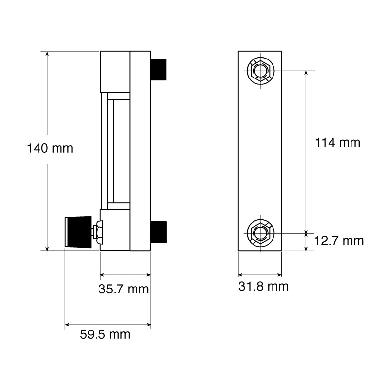 BROOKS GR Series Variable Area Flow Meter 0.5L/min to 5L/min Borosilicate Glass, 13.7bar, 93°C 1250AD6053ALAVB