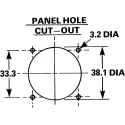 Bulgin Power Connector Panel Mount, 8 Pole, Female, 250V AC 6A Nylon Housing PX0552