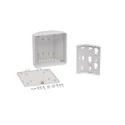 CAMDENBOSS 1500 Series Grey Light Grey Lid Plastic Enclosure IP30, 100 mm x 100 mm x 53.2 mm CB1500-10VGY-KIT