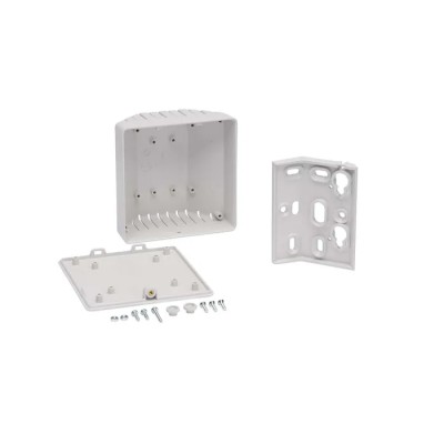 CAMDENBOSS 1500 Series Grey Light Grey Lid Plastic Enclosure IP30, 100 mm x 100 mm x 53.2 mm CB1500-10VGY-KIT