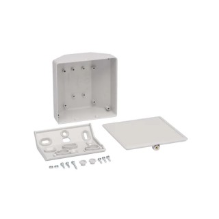 CAMDENBOSS 1500 Series Grey Light Grey Lid Plastic Enclosure, Universal Smart Kit IP40, 100 mm x 100 mm x CB1500-10SGY-KIT