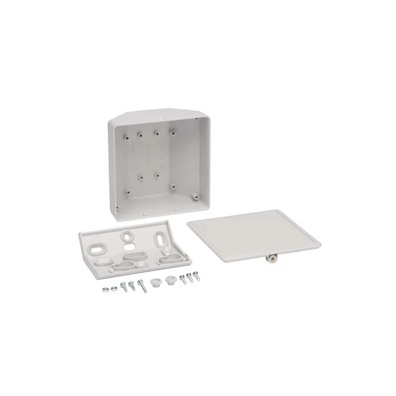 CAMDENBOSS 1500 Series Grey Light Grey Lid Plastic Enclosure, Universal Smart Kit IP40, 100 mm x 100 mm x CB1500-10SGY-KIT
