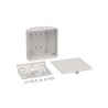 CAMDENBOSS 1500 Series Grey Light Grey Lid Plastic Enclosure, Universal Smart Kit IP40, 100 mm x 100 mm x CB1500-10SGY-KIT