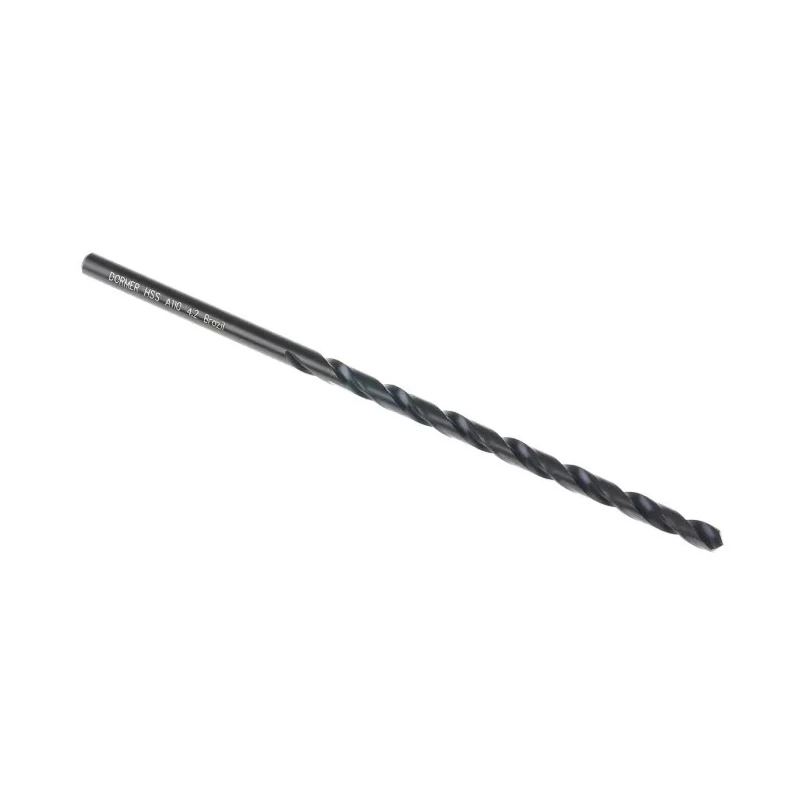 Dormer High-Speed Steel (HSS) Drill Bit 1 in, 119mm Overall Length, 4.2mm Shank, Cylindrical, Bright Finish A1104.2