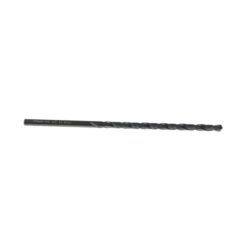 Dormer High-Speed Steel (HSS) Drill Bit 1 in, 119mm Overall Length, 4.2mm Shank, Cylindrical, Bright Finish A1104.2