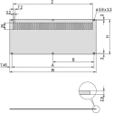 nVent SCHROFF Grey Aluminium Ventilated Backplane 3 U, 42 HP, 213.02 mm Length, 128.4 mm Width 30849-021