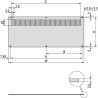 nVent SCHROFF Grey Aluminium Ventilated Backplane 3 U, 42 HP, 213.02 mm Length, 128.4 mm Width 30849-021
