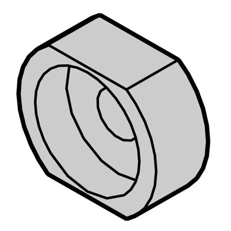 nVent SCHROFF Metal Sleeve for EuropacPRO Subracks, Brass Nickel Plated M2.5 Thread, 6 mm Height 8 mm Width, 100 21100-660