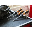 Bahco Engineers File Set 3 Piece, Round Handle Included, 150 mm Length, 2 mm Thickness, 5 mm Width, Second Cut 1-473-06-2-2
