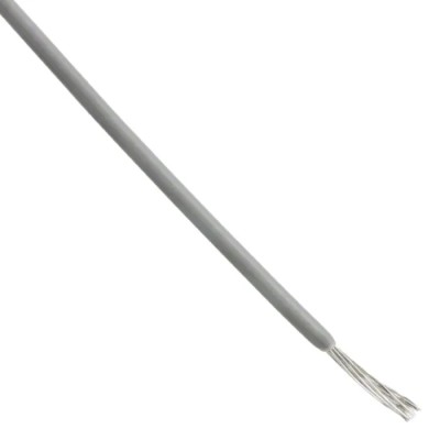 Alpha Wire Hook Up Wire PVC Series Grey 22 AWG, 7x0.25 mm Strands, 30 m Length, Polyvinyl Chloride Jacket, 150V 7055 SL005